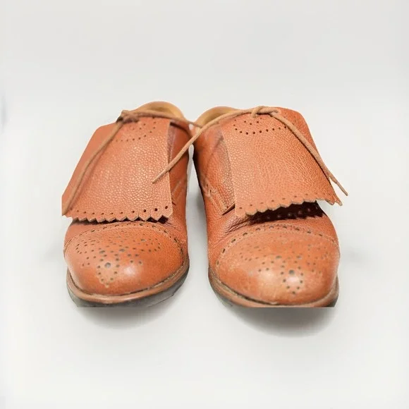 AEROGREEN Made in Italy Golf Loafers Brogues Women's 6 Removable Kilties Extras - Picture 2 of 8